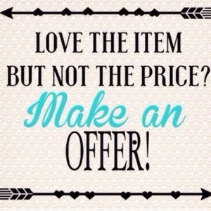 ✨!! Will accept most reasonable offers!! ✨